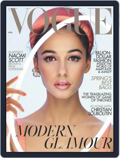 British Vogue April 1st, 2019 Digital Back Issue Cover