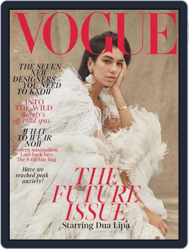 British Vogue January 1st, 2019 Digital Back Issue Cover