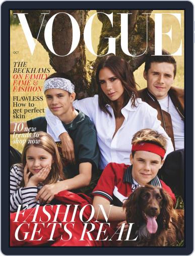 British Vogue October 1st, 2018 Digital Back Issue Cover