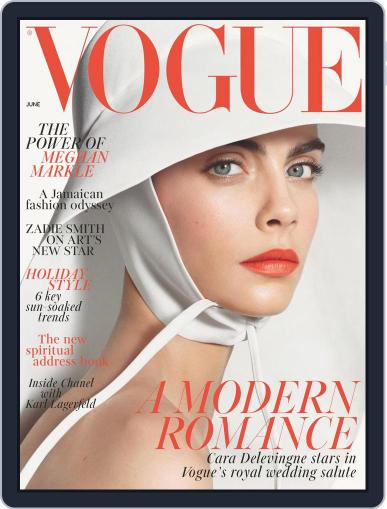 British Vogue June 1st, 2018 Digital Back Issue Cover