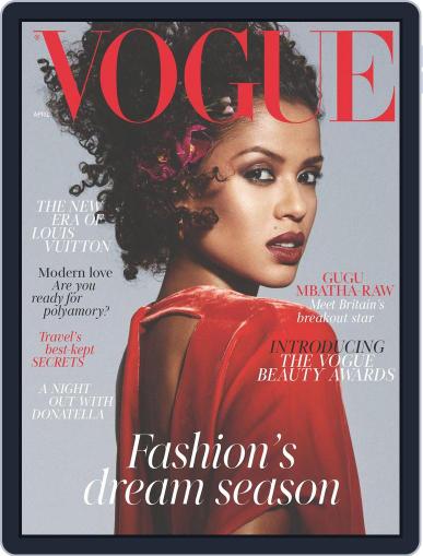 British Vogue April 1st, 2018 Digital Back Issue Cover