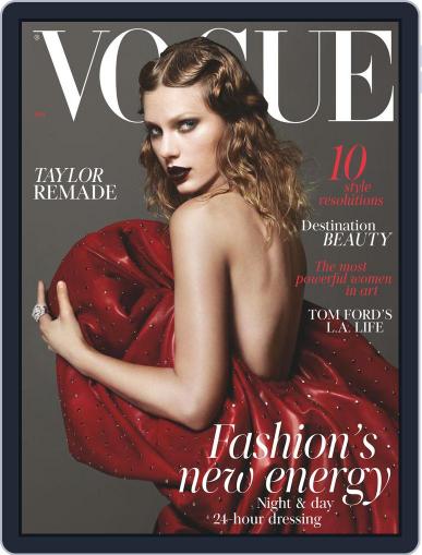 British Vogue January 1st, 2018 Digital Back Issue Cover