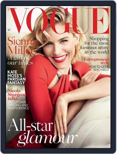 British Vogue October 1st, 2015 Digital Back Issue Cover