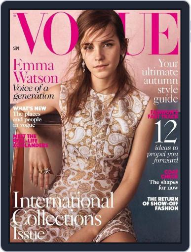 British Vogue September 1st, 2015 Digital Back Issue Cover