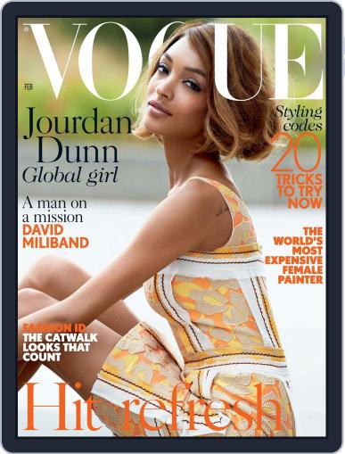 British Vogue January 7th, 2015 Digital Back Issue Cover