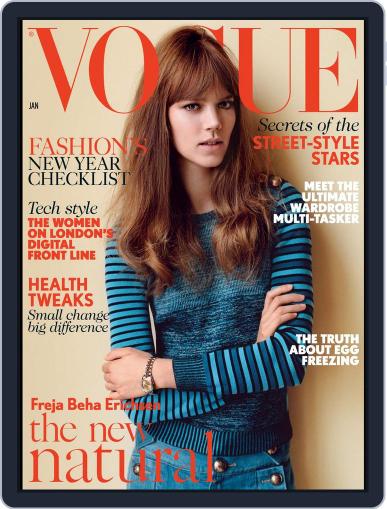 British Vogue December 7th, 2014 Digital Back Issue Cover
