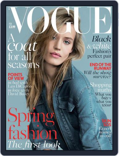 British Vogue January 8th, 2014 Digital Back Issue Cover