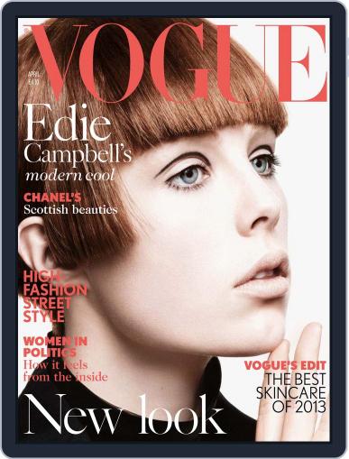 British Vogue March 10th, 2013 Digital Back Issue Cover
