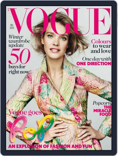 British Vogue November 4th, 2012 Digital Back Issue Cover