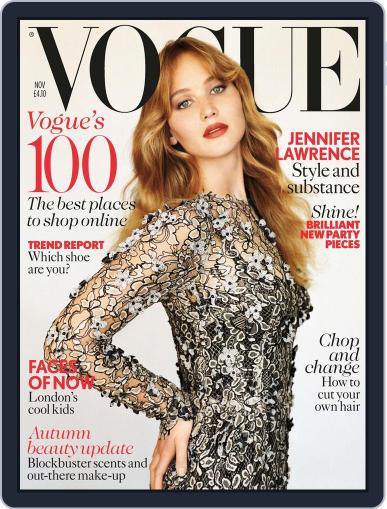 British Vogue October 7th, 2012 Digital Back Issue Cover