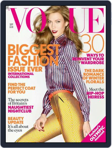 British Vogue August 6th, 2012 Digital Back Issue Cover