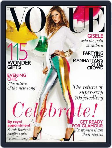 British Vogue November 9th, 2011 Digital Back Issue Cover