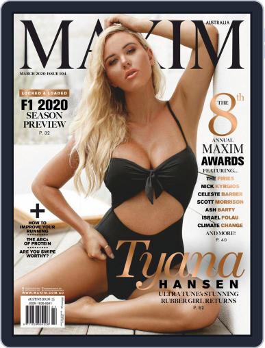 Maxim Australia March 1st, 2020 Digital Back Issue Cover