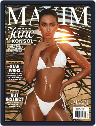Maxim Australia January 1st, 2020 Digital Back Issue Cover