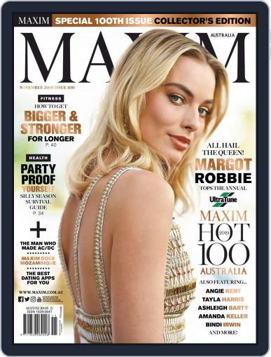 Maxim Australia November 1st, 2019 Digital Back Issue Cover