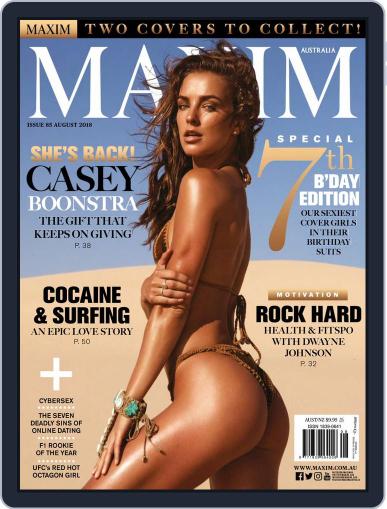 Maxim Australia August 1st, 2018 Digital Back Issue Cover