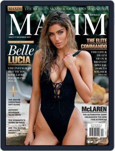 Maxim Australia December 1st, 2017 Digital Back Issue Cover