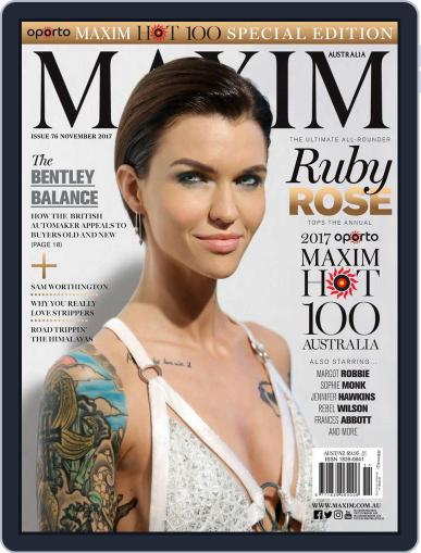 Maxim Australia November 1st, 2017 Digital Back Issue Cover