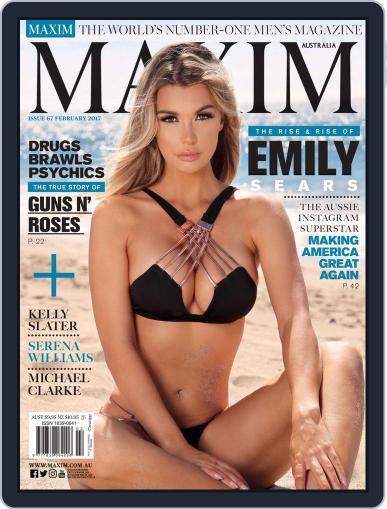 Maxim Australia February 1st, 2017 Digital Back Issue Cover