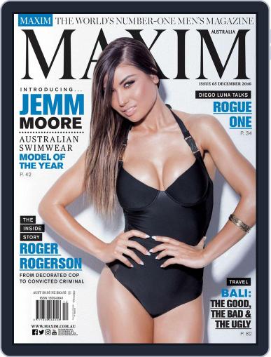 Maxim Australia December 1st, 2016 Digital Back Issue Cover