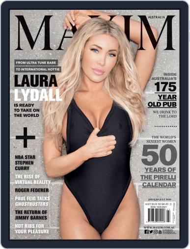 Maxim Australia June 15th, 2016 Digital Back Issue Cover