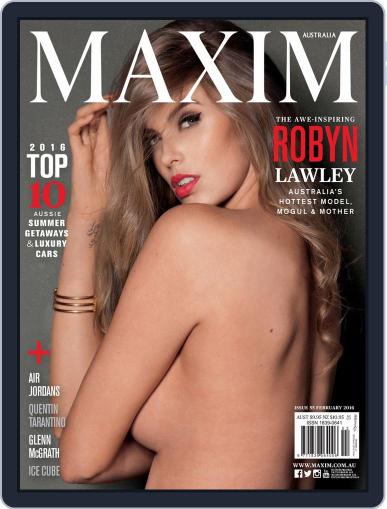 Maxim Australia January 20th, 2016 Digital Back Issue Cover