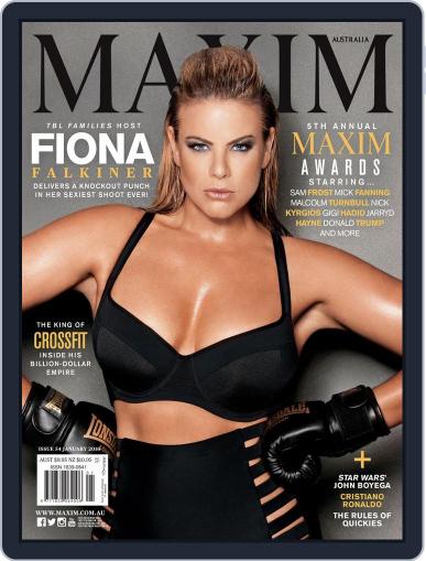 Maxim Australia December 21st, 2015 Digital Back Issue Cover