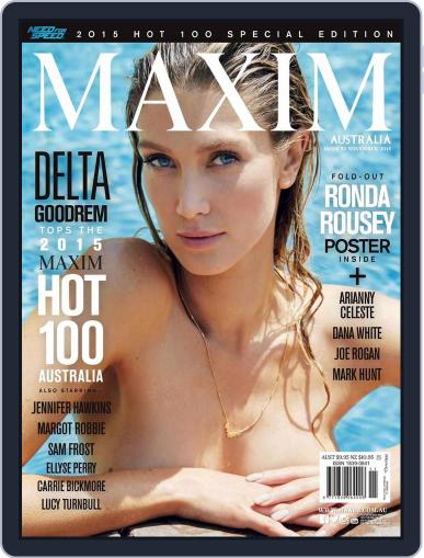 Maxim Australia October 31st, 2015 Digital Back Issue Cover