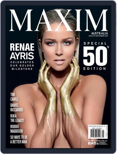 Maxim Australia August 31st, 2015 Digital Back Issue Cover
