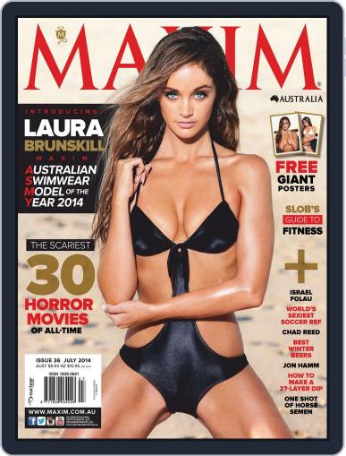 Maxim Australia June 16th, 2014 Digital Back Issue Cover