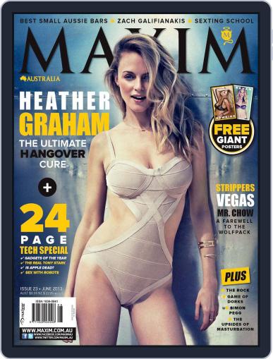 Maxim Australia May 17th, 2013 Digital Back Issue Cover