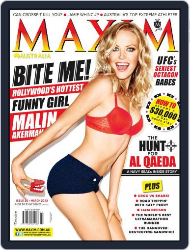 Maxim Australia February 19th, 2013 Digital Back Issue Cover