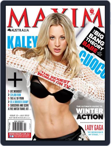 Maxim Australia June 25th, 2012 Digital Back Issue Cover