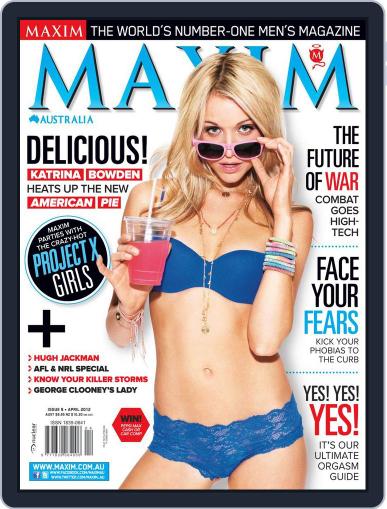 Maxim Australia March 19th, 2012 Digital Back Issue Cover
