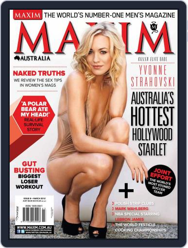 Maxim Australia March 3rd, 2012 Digital Back Issue Cover