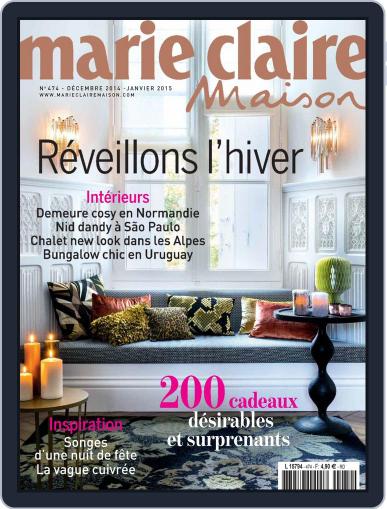 Marie Claire Maison November 24th, 2014 Digital Back Issue Cover