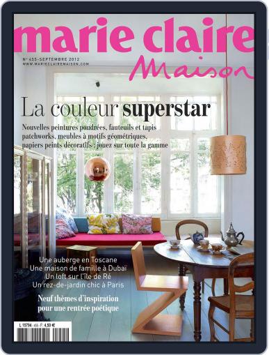 Marie Claire Maison August 13th, 2012 Digital Back Issue Cover
