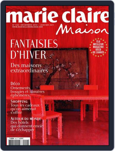 Marie Claire Maison November 22nd, 2010 Digital Back Issue Cover