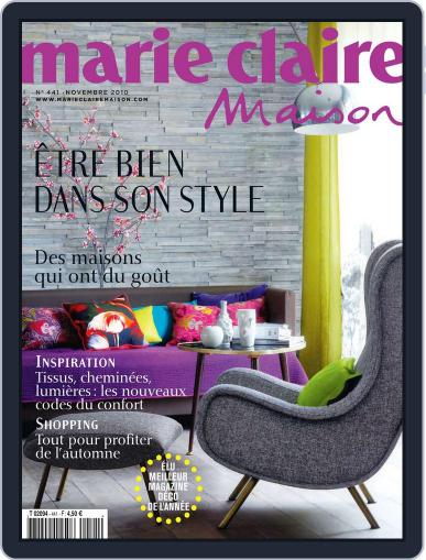 Marie Claire Maison November 5th, 2010 Digital Back Issue Cover