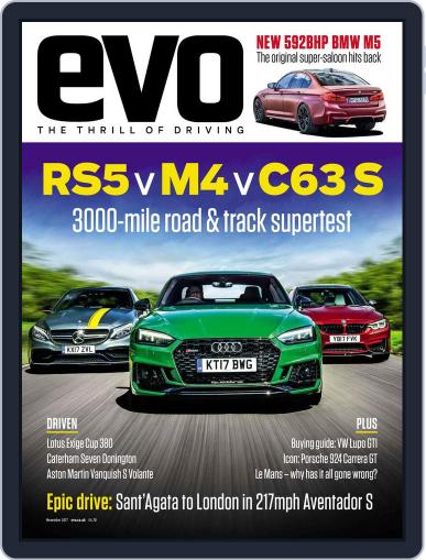 Evo November 1st, 2017 Digital Back Issue Cover