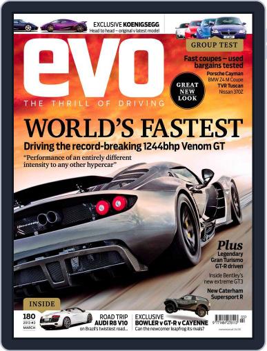 Evo January 29th, 2013 Digital Back Issue Cover