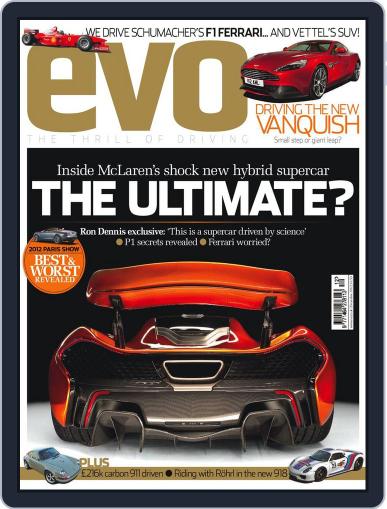 Evo October 11th, 2012 Digital Back Issue Cover