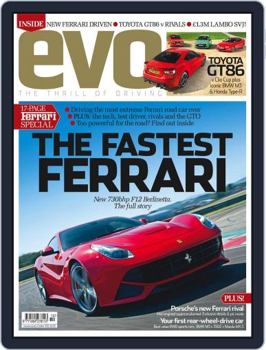Evo August 14th, 2012 Digital Back Issue Cover