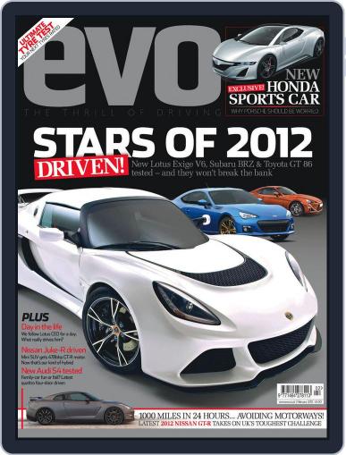 Evo January 5th, 2012 Digital Back Issue Cover