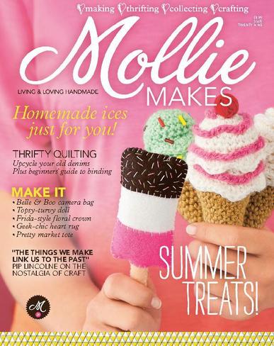 Mollie Makes July 4th, 2013 Digital Back Issue Cover