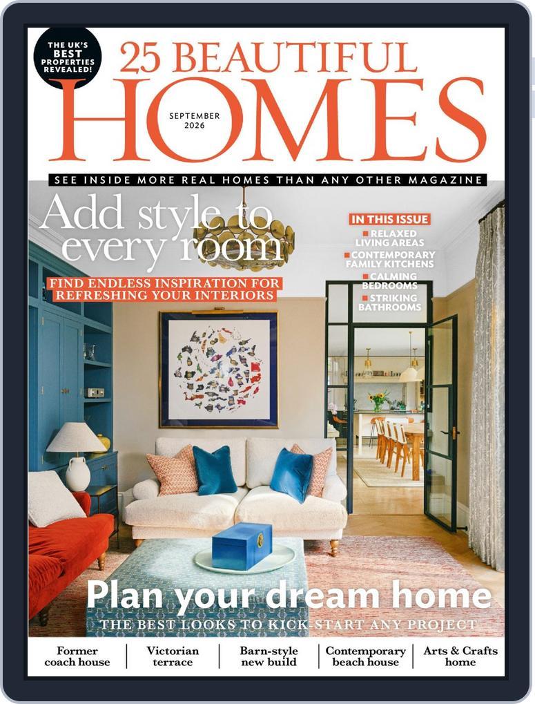 25 Beautiful Homes (Digital) Subscription                    September 1st, 2026 Issue
