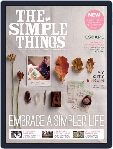 The Simple Things September 5th, 2012 Digital Back Issue Cover