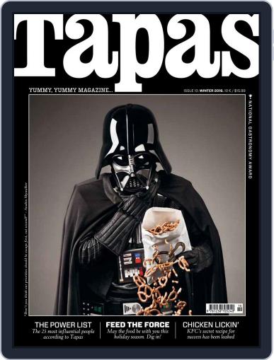 TAPAS - English Version (Digital) December 1st, 2016 Issue Cover