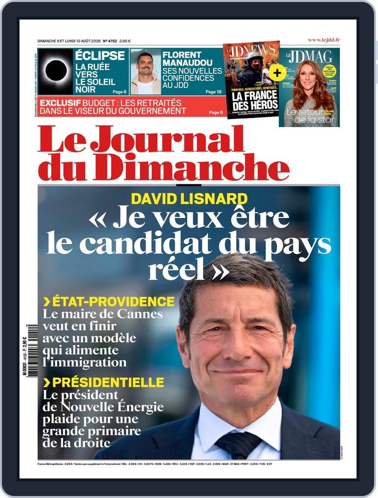 Le Journal du dimanche (Digital) Subscription                    August 9th, 2026 Issue