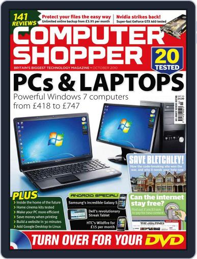 Computer Shopper August 13th, 2010 Digital Back Issue Cover
